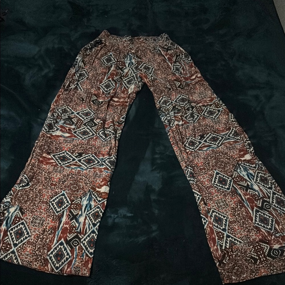 Mossimo Supply Co. Wide Leg Pants - Brown and Black